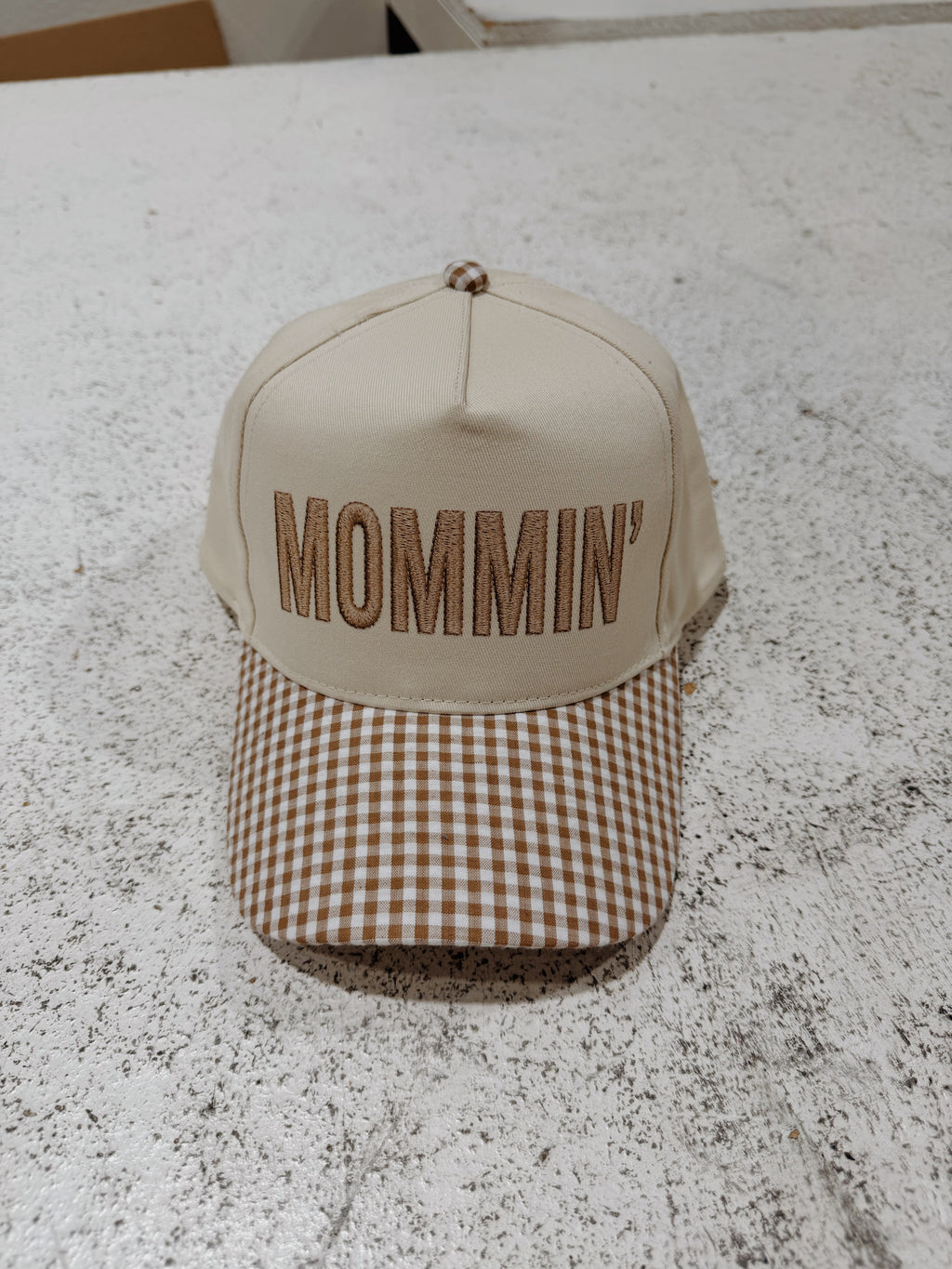 MOMMIN” GINGHAM
