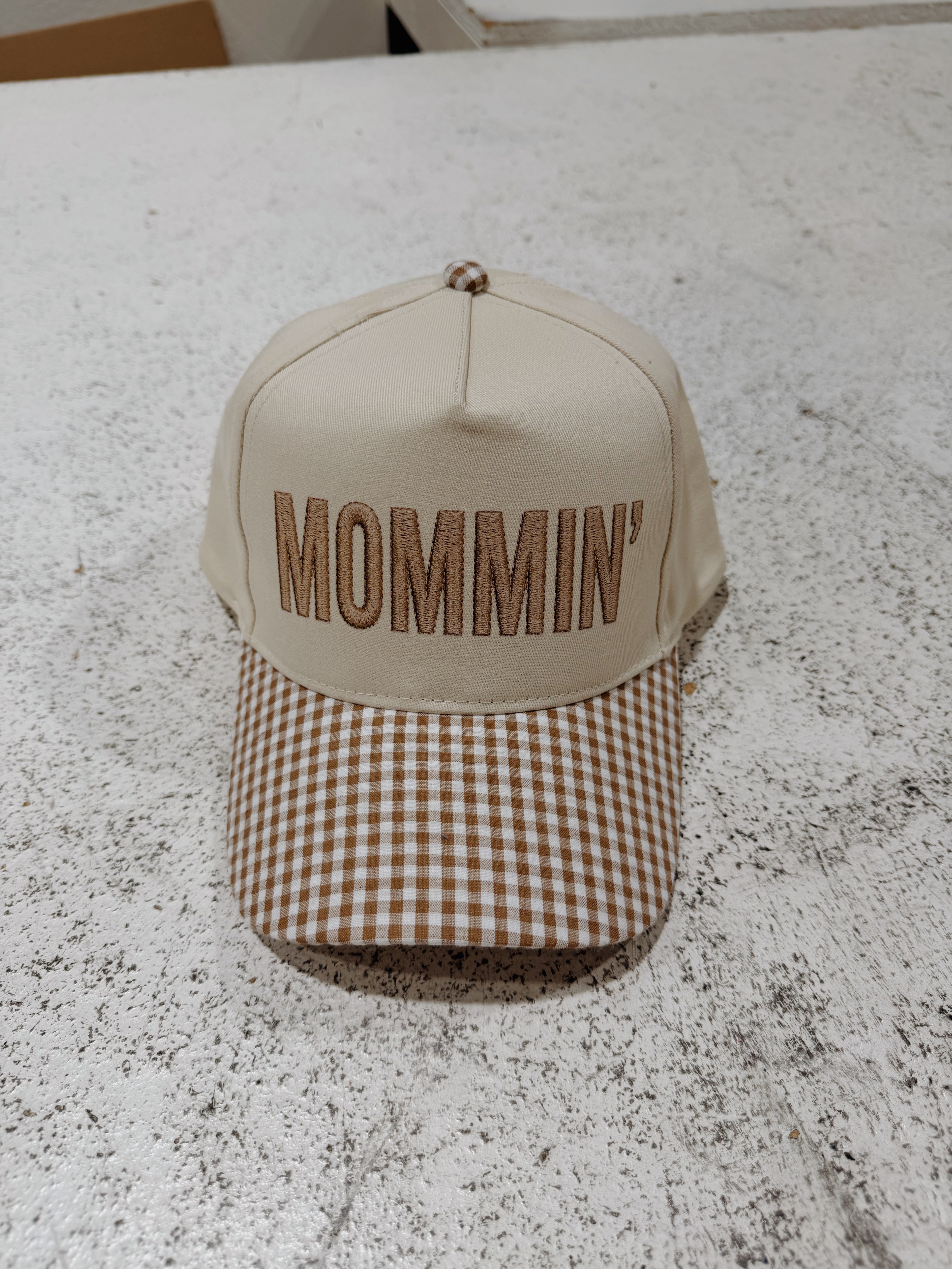 MOMMIN” GINGHAM