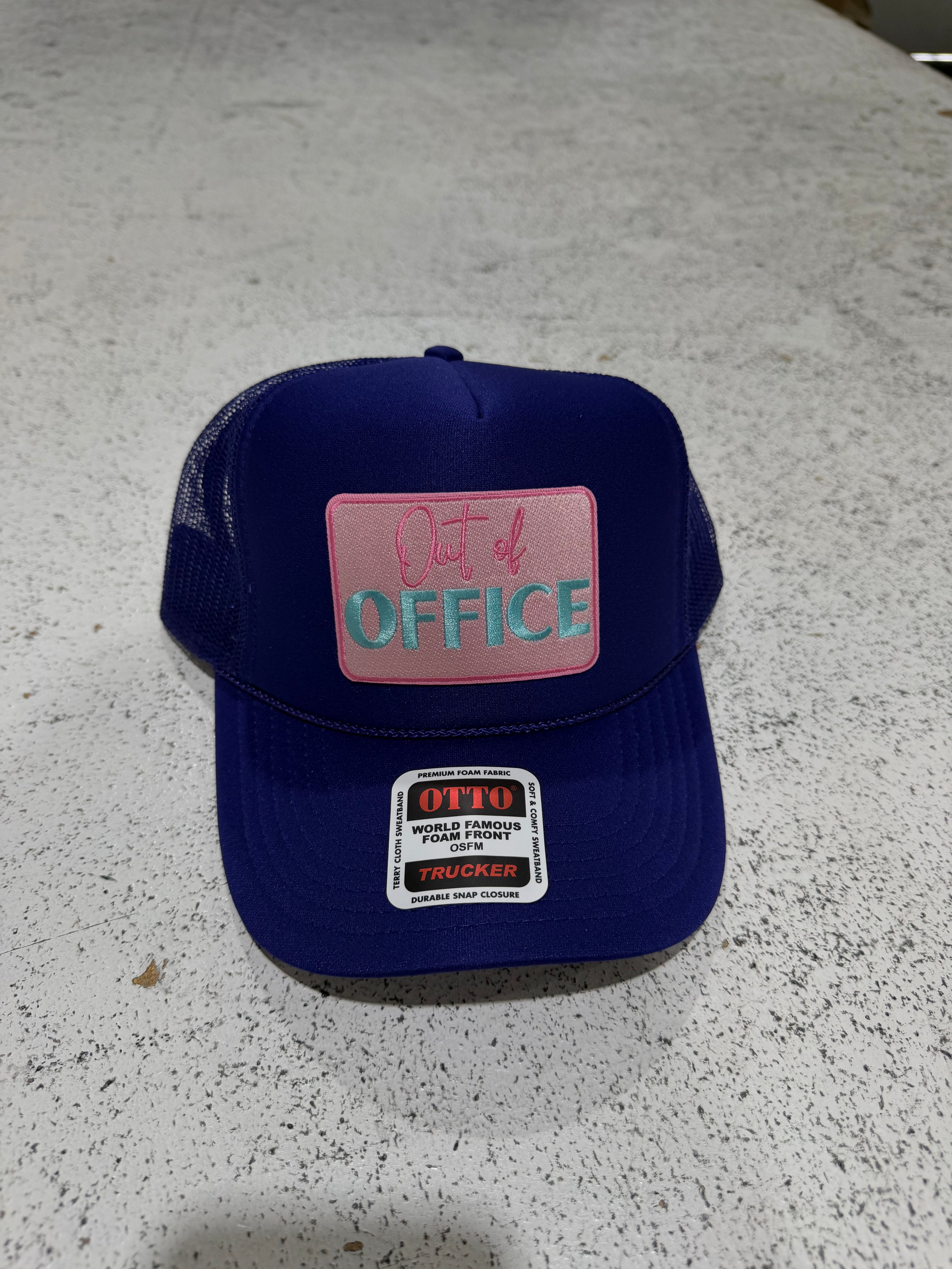 OUT OF OFFICE purple